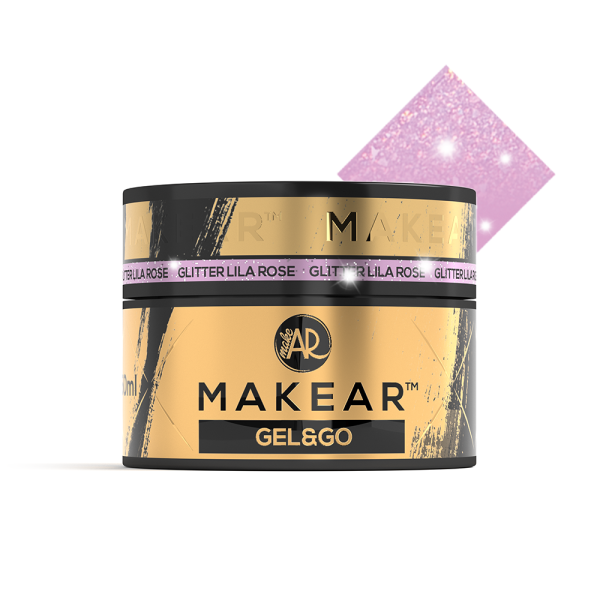 MAKEAR - GEL & GO GLITTER LILA ROSE 50ML