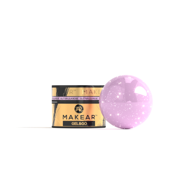 MAKEAR - GEL & GO GLITTER LILA ROSE 15ML